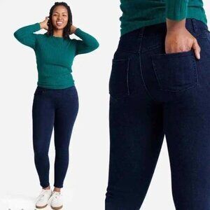 Betabrand Yoga Jeans Skinny Leg 4-Pocket‎ Stretch Denim S Small Petite